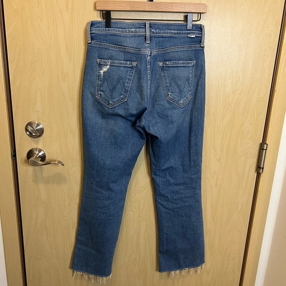 mother the triple ankle fray play like a pirate jeans - Picture 3 of 5